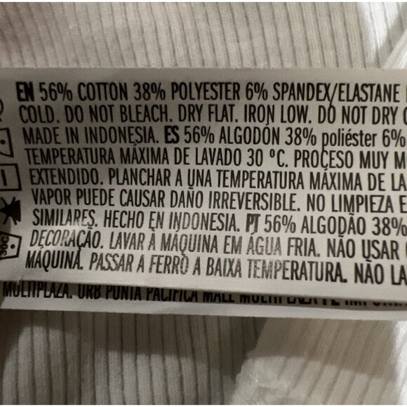 Forever 21 Crop Sleeveless Size Medium ~ White Lace Straps - Picture 6 of 6